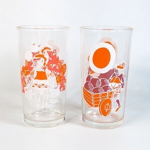 Gnome Elf Drinking Glass Tumbler Cup Kitsch Collectible Home Kitchen Serving